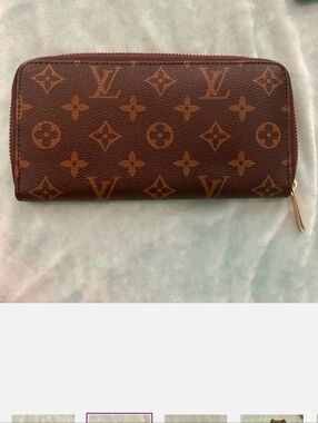 Brown Monogram Zip Wallet